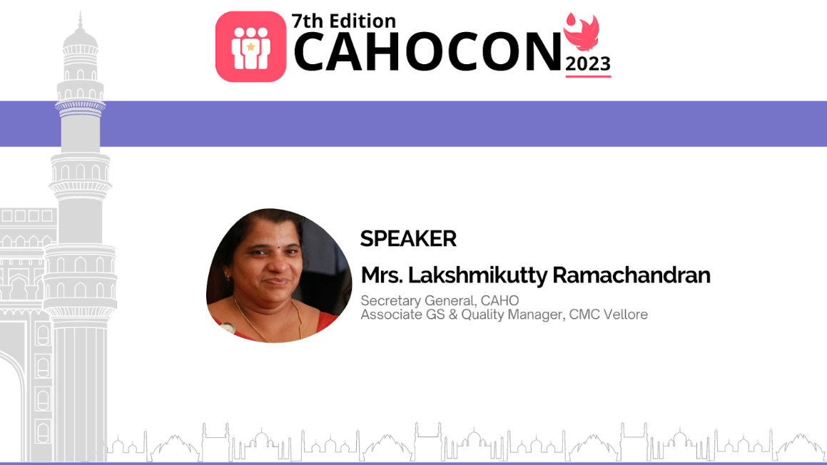 CAHOCON 2023: Audit of Critical Outreach Team Service - Mrs. Lakshmikutty Ramachandran